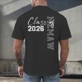 Proud Memaw Of A Class Of 2026 Graduate Senior 26 Graduation Men's Back Print T-Shirt