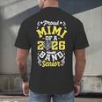 Proud Mimi Of a Band Senior 2026 Graduation Men's Back Print T-Shirt