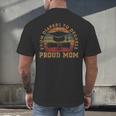 Proud Mom Of a 2023 Graduate Mother Senior Graduation Men's Back Print T-Shirt