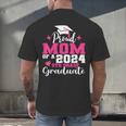 Proud Mom Of 2024 5th Grade Graduate Mother Graduation Men's Back Print T-Shirt