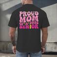 Proud Mom Of a 2025 Graduate Class Senior Graduation Mother Men's Back Print T-Shirt