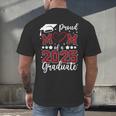 Proud Mom Of 2025 Senior Graduate Matching Family Graduation Men's Back Print T-Shirt