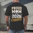 Proud Mom Of a 2026 Senior Volleyball Graduation Men's Back Print T-Shirt
