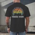 Proud Mom Of a Class Of 2021 Graduate Senior 21 Graduation Men's Back Print T-Shirt