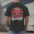Proud Mom Of a Class Of 2025 Graduate Senior Graduation Men's Back Print T-Shirt
