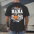 Proud Nana Of A 2026 Senior Basketball Graduation Men's Back Print T-Shirt
