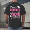 Proud Niece Of a Class Of 2026 Graduate For Graduation Men's Back Print T-Shirt
