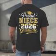 Proud Niece Of a Class Of 2026 Graduate Senior Graduation Men's Back Print T-Shirt