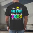 Proud Niece Of Kindergarten Graduate 2024 Graduation Niece Men's Back Print T-Shirt