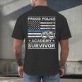 Proud Police Academy Survivor Graduation Men's Back Print T-Shirt