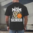 Proud Senior Mom Class Of 2026 Basketball Graduation Leopard Men's Back Print T-Shirt