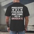 Proud Sister Of A 2018 Graduate Senior GraduationShirt Men's Back Print T-Shirt
