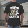 Proud Sister Of A 2026 Senior Soccer Graduation Leopard Men's Back Print T-Shirt