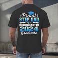 Proud Step Dad Of Kindergarten Graduate 2024 Graduation Step Men's Back Print T-Shirt