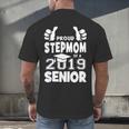 Proud Stepmom Of A 2019 Senior School Graduation Shirt Men's Back Print T-Shirt