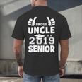 Proud Uncle Of A 2019 Senior School Graduation Shirt Men's Back Print T-Shirt