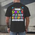 Proud UNCLE Of a 2025 Kindergarten Graduate Graduation Men's Back Print T-Shirt