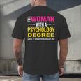 Psychology Degree Major Graduation 2024 Psychologist PsyD Men's Back Print T-Shirt