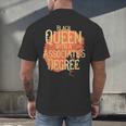 Queen Associate Degree Afrocentric GraduationShirt Men's Back Print T-Shirt