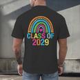 Rainbow Senior 2029 Shirt Class Of 2029 Cute Graduation Men's Back Print T-Shirt