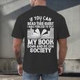 If You Can Read This For Book Lovers Reading Men's Back Print T-Shirt