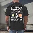 Read Books & Pet My Frenchton Owner Frenchton Lover Men's Back Print T-Shirt