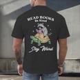 Read Books Be Kind Stay Weird Men's Back Print T-Shirt