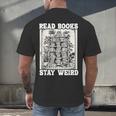 Read Books Stay Weird Introvert Book Lover Book Men's Back Print T-Shirt Read Books Stay Weird Introvert Book Lover Book Men's Back Print T-Shirt