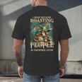 I Read Because Roasting People Is Frowned Upon Dragon Book Men's Back Print T-Shirt I Read Because Roasting People Is Frowned Upon Dragon Book Men's Back Print T-Shirt