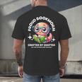 Reading Book Lovers Glasses Cartoon Worm Books Cute Bookworm Men's Back Print T-Shirt