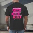 Reading Books Its Book Fair Week Men's Back Print T-Shirt Reading Books Its Book Fair Week Men's Back Print T-Shirt