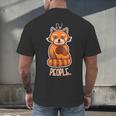 Red Panda Introvert For Red Pandas Fan Men's Back Print T-Shirt Red Panda Introvert For Red Pandas Fan Men's Back Print T-Shirt