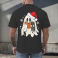 Retro Ghost Reading Book With Cat Bookish Club Christmas Men Women Kids Men's Back Print T-Shirt