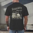 Retro Proud Anti Social Member Of Introverted Book Club Men's Back Print T-Shirt Retro Proud Anti Social Member Of Introverted Book Club Men's Back Print T-Shirt
