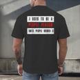 Retro Sarcastic Introvert I Used To Be A People Person Men's Back Print T-Shirt Retro Sarcastic Introvert I Used To Be A People Person Men's Back Print T-Shirt