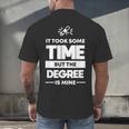 Returning Adult College Graduation T-Shirt Men's Back Print T-Shirt