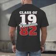 Reunion 1982 Class Of 1982 Reunion 82 Graduation 1982 Men's Back Print T-Shirt