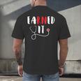 RN Nursing Student Graduation EaRNed It Men's Back Print T-Shirt