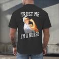Rosie Riveter Nurse Shirt Nurse Graduation Shirt Men's Back Print T-Shirt