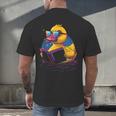 Rubber Duck Rubber Duckie Reading Book Rubber Duckling Men's Back Print T-Shirt Rubber Duck Rubber Duckie Reading Book Rubber Duckling Men's Back Print T-Shirt
