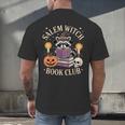 Salem Witch Book Club Bookish Halloween Raccoon Witchcraft Men's Back Print T-Shirt Salem Witch Book Club Bookish Halloween Raccoon Witchcraft Men's Back Print T-Shirt