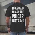 Sarcastic Budget Shopper Introvert Shopping Humor Men's Back Print T-Shirt