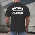 Savage University Shirt School Graduation Shirts Men's Back Print T-Shirt