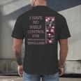 Saying Psychological Thriller Book Reader Lover Men's Back Print T-Shirt