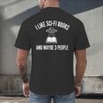 I Like Sci-Fi Books And Maybe 3 People Men's Back Print T-Shirt