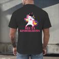 See Ya Kindergarten DABBING Unicorn Graduation Meme Men's Back Print T-Shirt