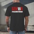 Senior 2018 Valedictorian School Colors Graduation Men's Back Print T-Shirt