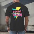 Senior 2022 Graduation Class Of 2022 Retro 90's Graduation Men's Back Print T-Shirt