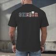 Senior 2023 American Flag USA Graduation Class Of 2023 Women Kids Men Men's Back Print T-Shirt