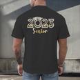 Senior 2023 Elegant Bling Graduation Senior 2023 Graduate Men's Back Print T-Shirt